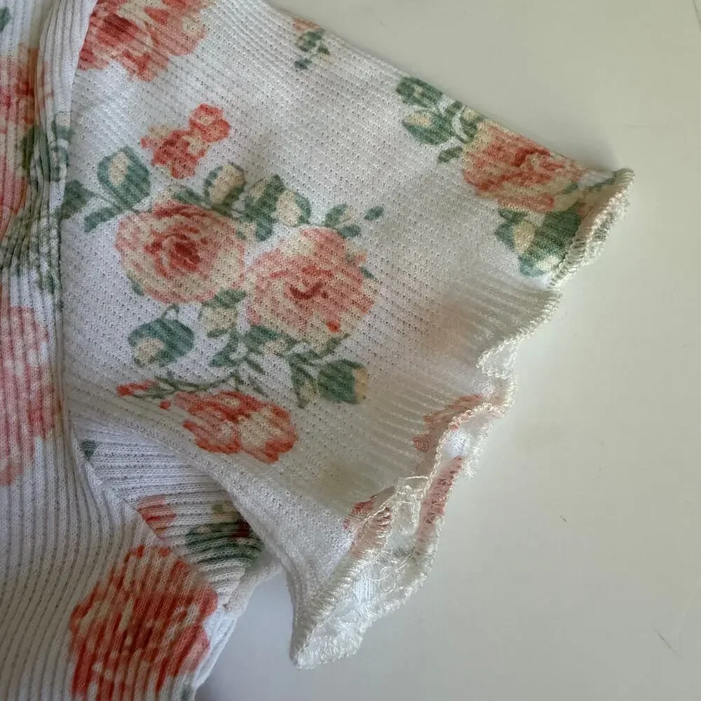 Laura Ashley Girls Ribbed Floral Cotton Dress 4T - Picture 7 of 11